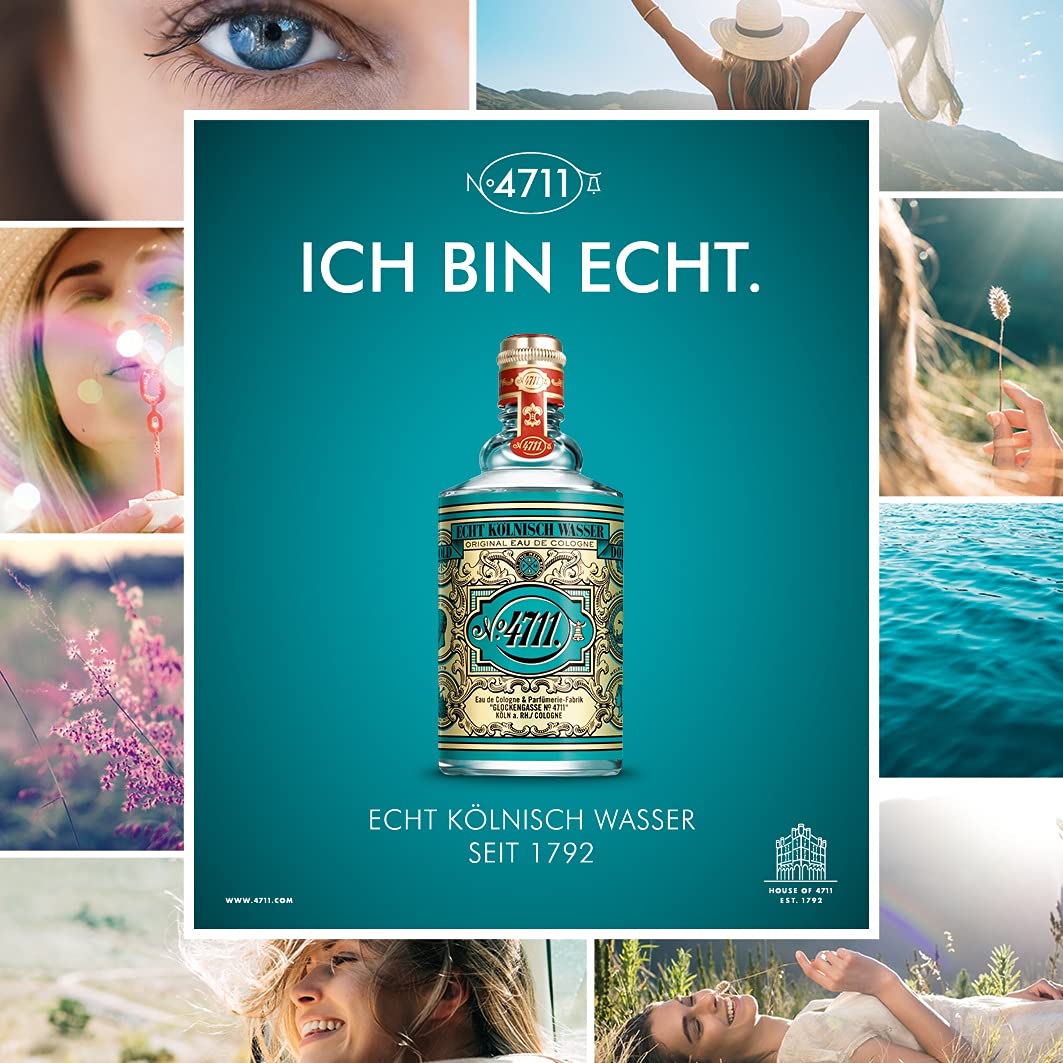 4711 Original Eau de Cologne, Echt Kolnisch Wasser Unisex Fragrance, Classic Cologne for Adults - front view (5)