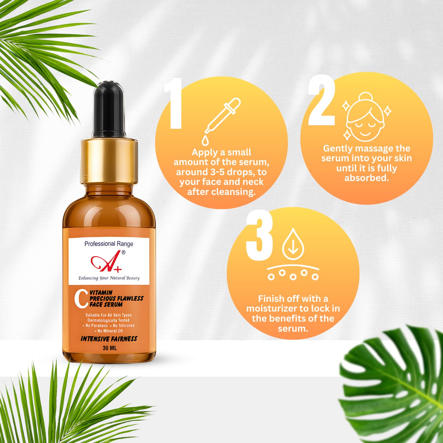 A+ Professional Green Tea Face Serum for Men and Women | Hydrating Formula with Green Tea & Vitamin C | Helps Reduce Fine Lin