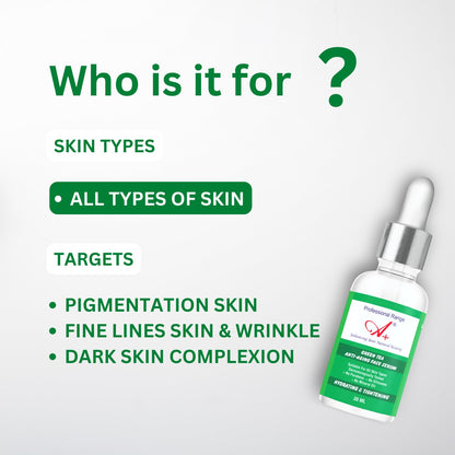 A+ Professional Green Tea Face Serum for Men and Women | Hydrating Formula with Green Tea & Vitamin C | Helps Reduce Fine Lin