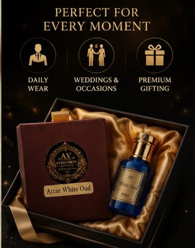 A.V Perfumers Kannauj Attar for Men & Women | Long Lasting Alcohol Free Natural Attar Perfume Oil | Traditional Kannauj Fragr