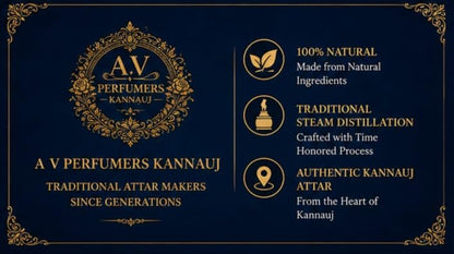 A.V Perfumers Kannauj Attar for Men & Women | Long Lasting Alcohol Free Natural Attar Perfume Oil | Traditional Kannauj Fragr