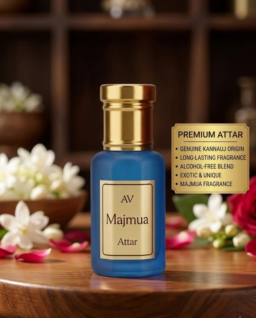 A.V Perfumers Kannauj Attar for Men & Women | Long Lasting Alcohol Free Natural Attar Perfume Oil | Traditional Kannauj Fragr