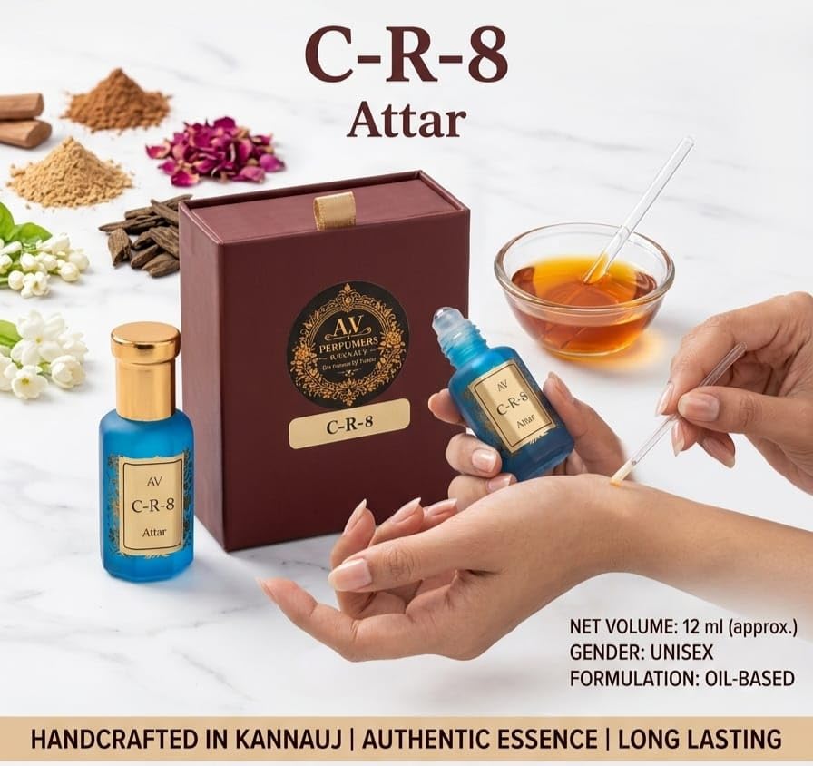 A.V Perfumers Kannauj Attar for Men & Women | Long Lasting Alcohol Free Natural Attar Perfume Oil | Traditional Kannauj Fragr