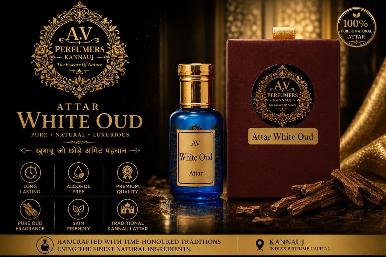A.V Perfumers Kannauj Attar for Men & Women | Long Lasting Alcohol Free Natural Attar Perfume Oil | Traditional Kannauj Fragr