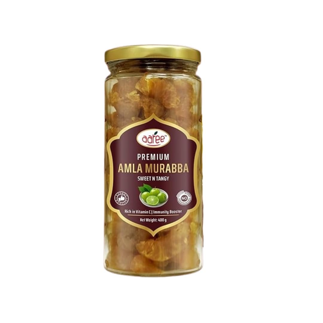 AAREE Dried Amla Murabba 400g | Traditional Healthy Sweet | 100% Natural Vitamin C Digestive Snack