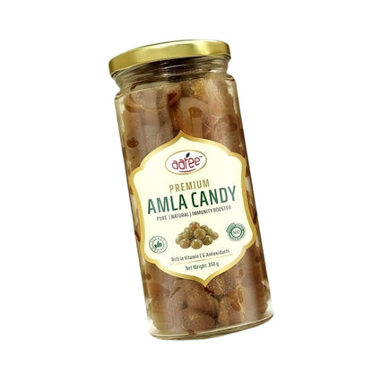 AAREE Organic Dried Amla Candy 350g - 100% Organic Indian Gooseberry Snack