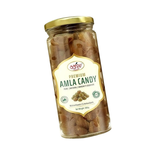 AAREE Organic Dried Amla Candy 350g - 100% Organic Indian Gooseberry Snack