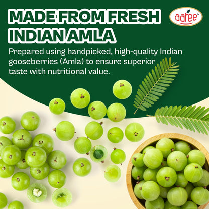 AAREE Organic Dried Amla Candy 350g - 100% Organic Indian Gooseberry Snack - back view