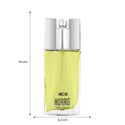 ACO Perfumes Horrid Men's Perfume Spray, 60ml, Fresh Long-Lasting Fragrance - label detail