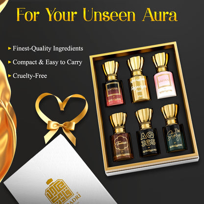 AdilQadri Essensia Attar Combo, Non-Alcoholic Roll-On, 6x5.5ml, Unisex - label detail