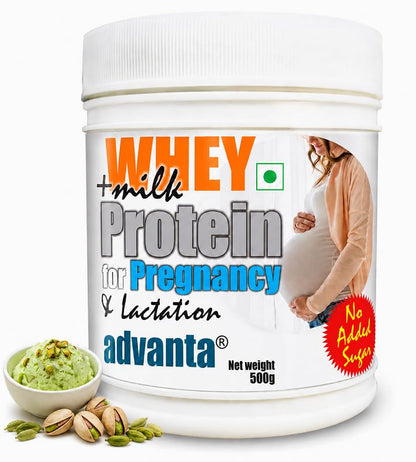 ADVANTA Sugar Free Whey and Milk Protein Supplement Powder for Adults, Vegetarian, No Maltodextrin (20)
