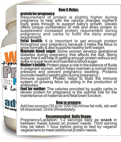 ADVANTA Sugar Free Whey and Milk Protein Supplement Powder for Adults, Vegetarian, No Maltodextrin - in use