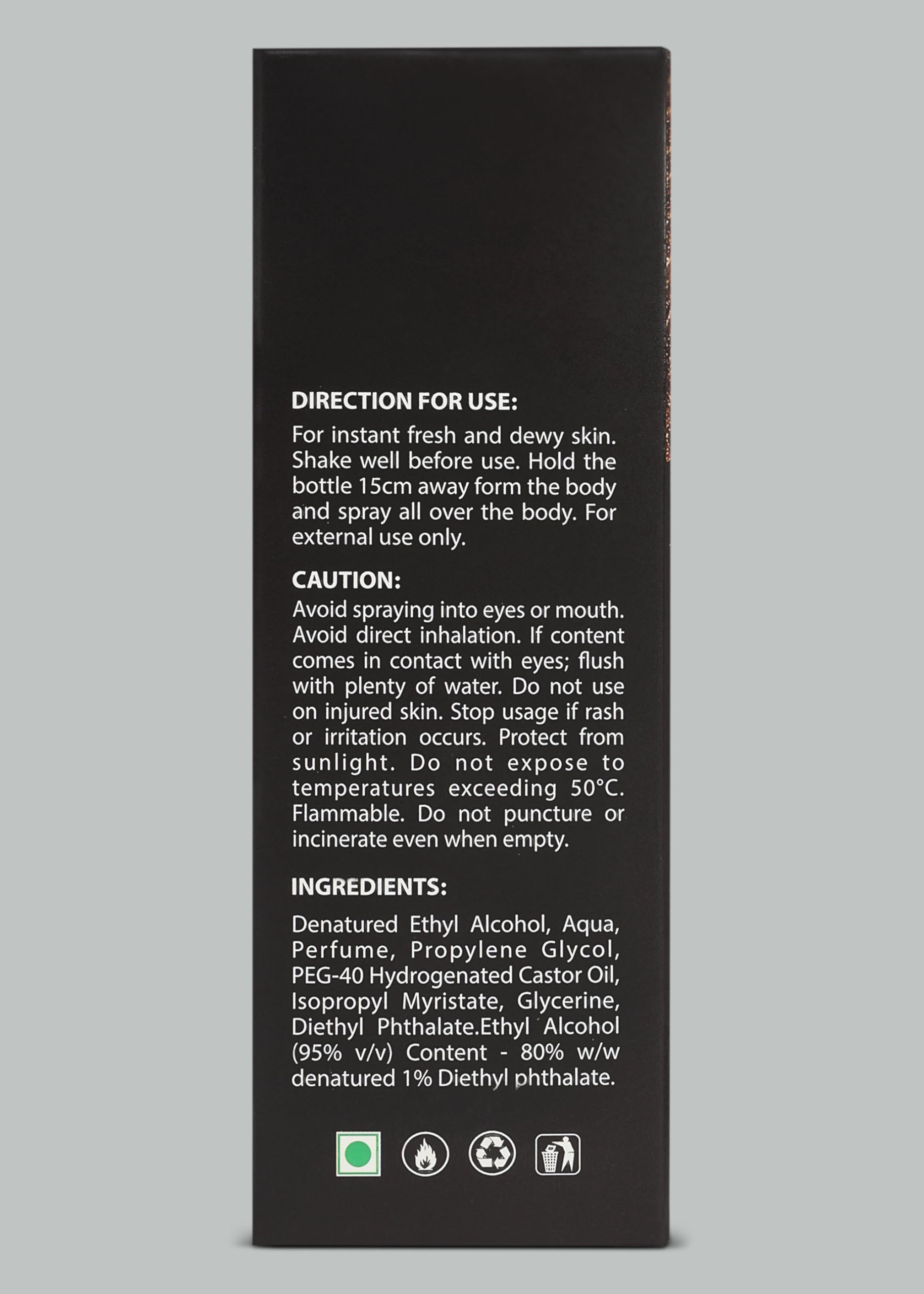 AFEEM Unisex Eau De Parfum - 40ml Long-Lasting Fragrance Spray for Men and Women - ingredients panel (16)