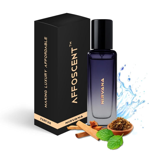 Affoscent Nirvana Perfume for Men, 20 ml, Fresh Aquatic Citrus Fragrance, 30% Imported Perfume Oil