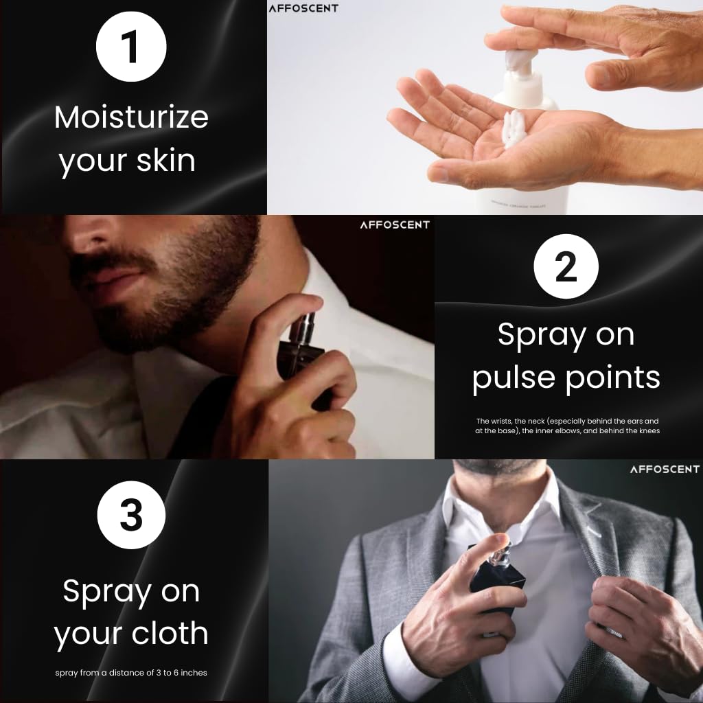 Affoscent Nirvana Perfume for Men, 20 ml, Fresh Aquatic Citrus Fragrance, 30% Imported Perfume Oil - ingredients panel
