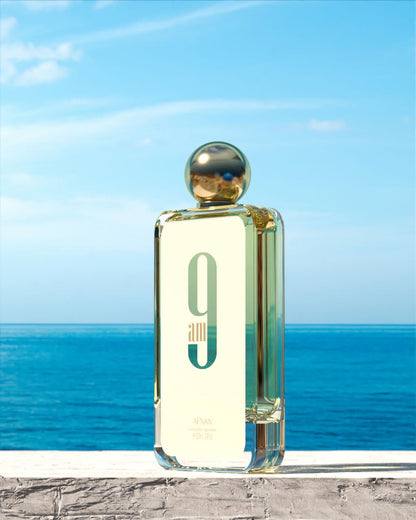 AFNAN 9AM Dive Men's Eau de Parfum, 100ml, with Lemon, Mint, Black Currant, Pink Pepper Notes - in use