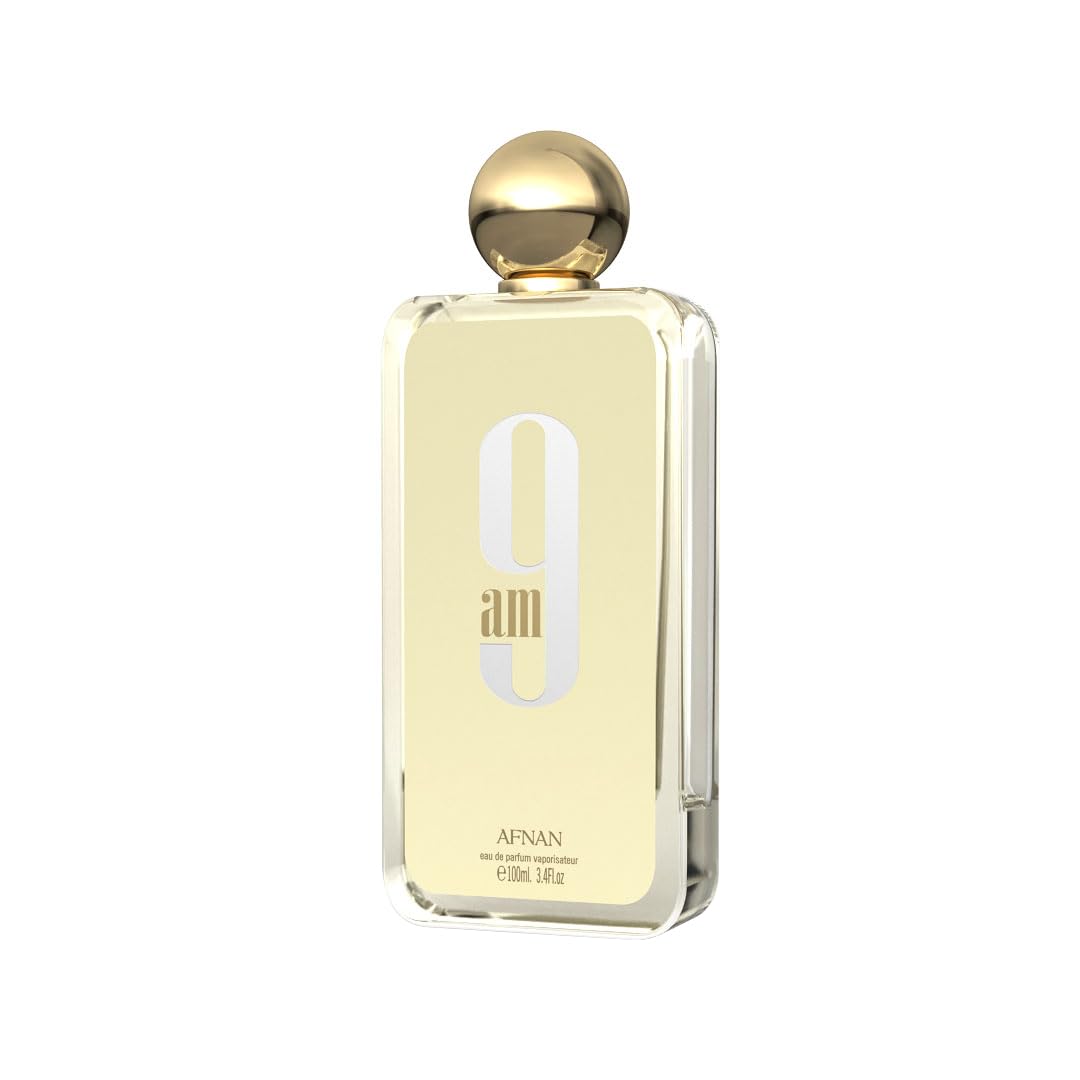 AFNAN 9AM Dive Men's Eau de Parfum, 100ml, with Lemon, Mint, Black Currant, Pink Pepper Notes - front view (9)