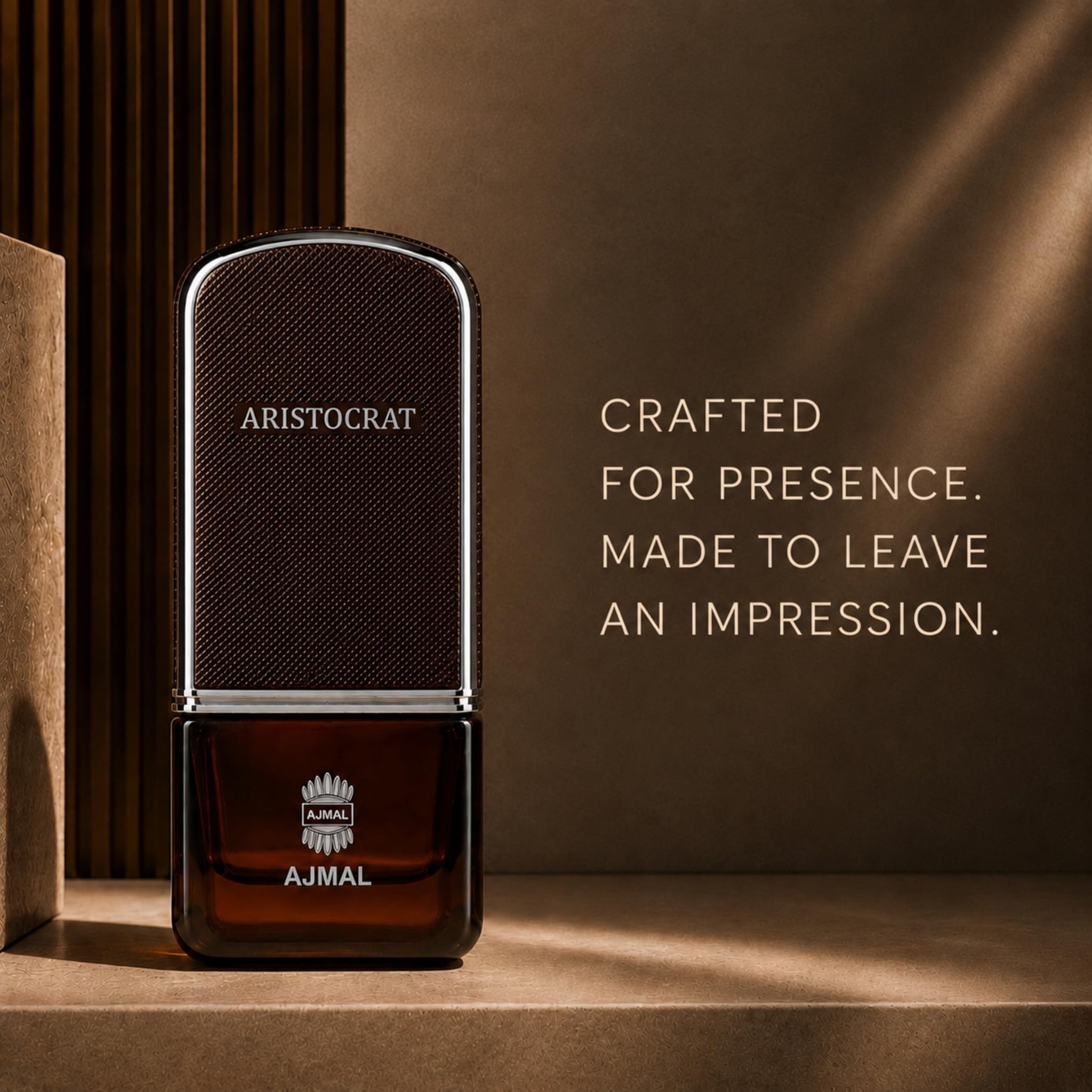 Ajmal Aristocrat Eau de Parfum for Men, 75ml, Fruity Woody-Floral with Bergamot, Watermelon, Jasmine - back view
