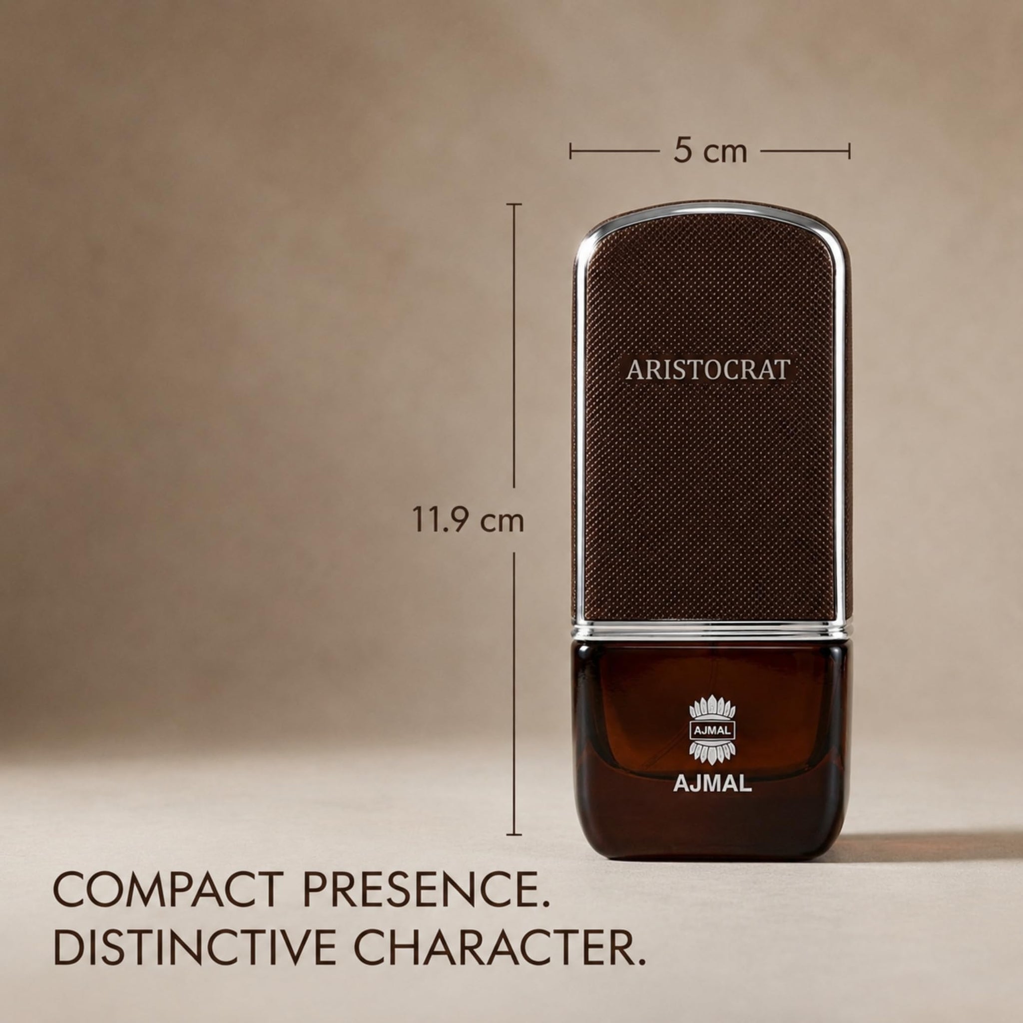 Ajmal Aristocrat Eau de Parfum for Men, 75ml, Fruity Woody-Floral with Bergamot, Watermelon, Jasmine - packaging