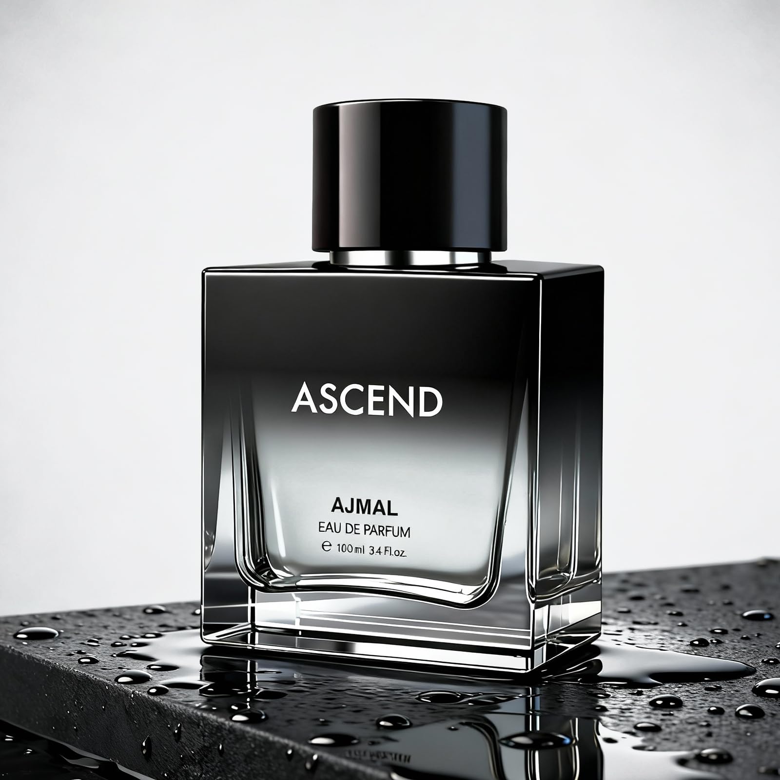 Ajmal Ascend Unisex Eau de Parfum, 100ml, Oriental Woody Musky-Floral, Modern Style - back view