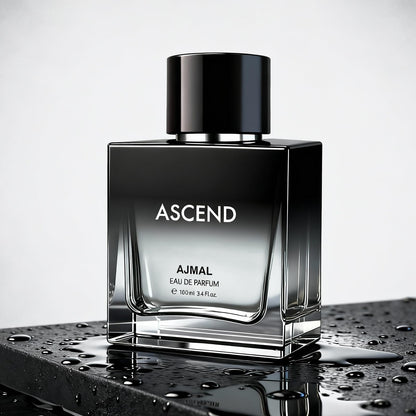 Ajmal Ascend Unisex Eau de Parfum, 100ml, Oriental Woody Musky-Floral, Modern Style - back view