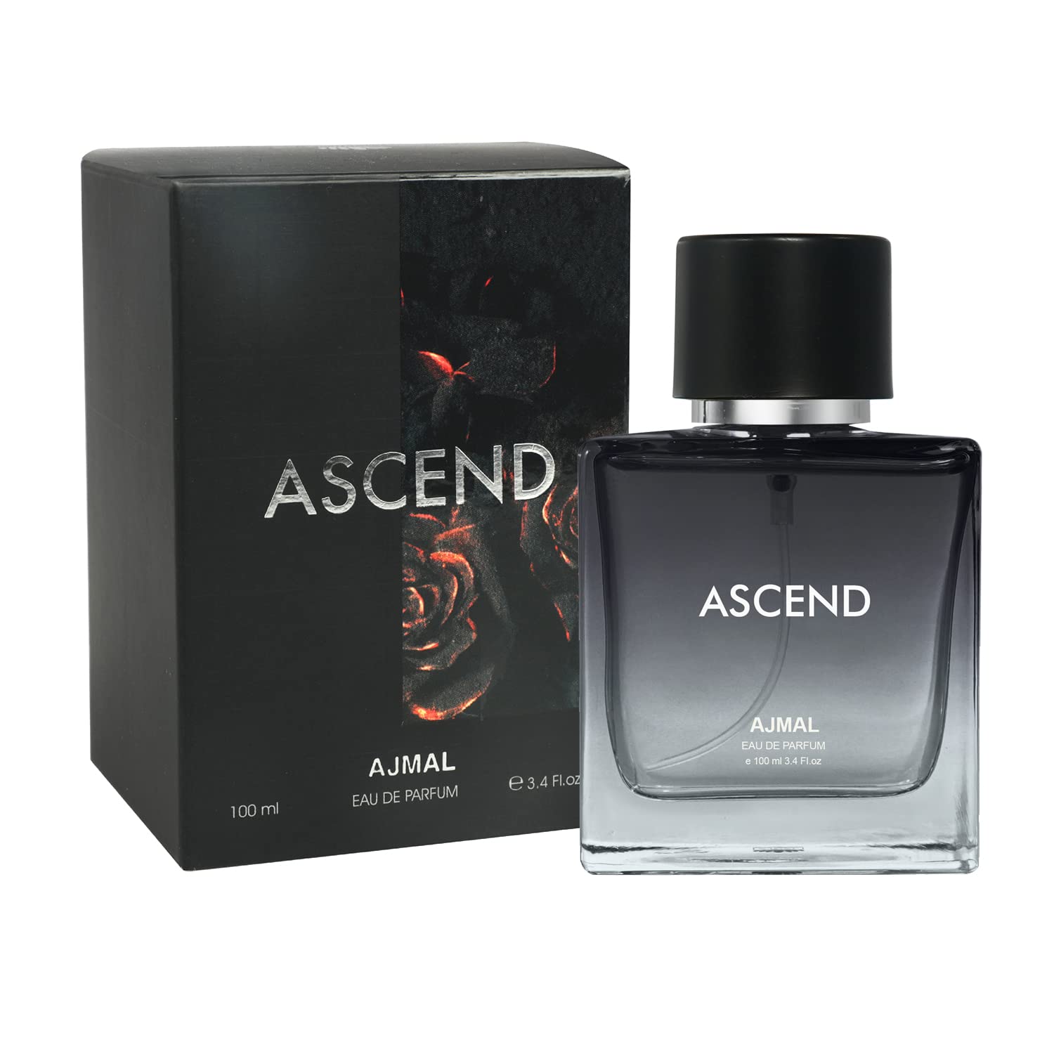 Ajmal Ascend Unisex Eau de Parfum, 100ml, Oriental Woody Musky-Floral, Modern Style - packaging