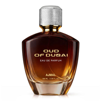 Ajmal Oud of Dubai Eau de Parfum 100ml Unisex Spray Woody Musky Oud Oriental Fragrance - front view