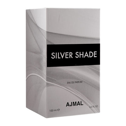 Ajmal Silver Shade Eau de Parfum for Men, 100ml, Citrus Fruity Woody Fragrance - front view