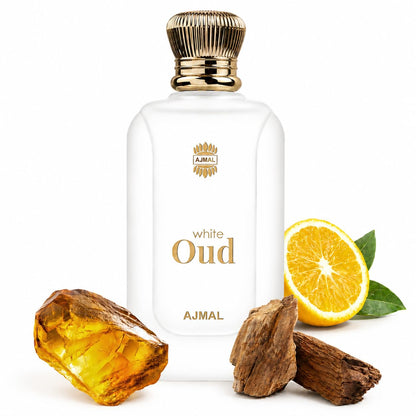 Ajmal White Oud Eau de Parfum, Unisex Floral Woody Musky Personal Fragrance (6)