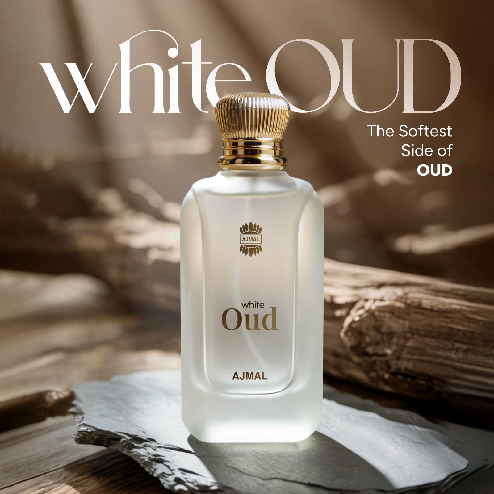 Ajmal White Oud Eau de Parfum, Unisex Floral Woody Musky Personal Fragrance - back view (8)