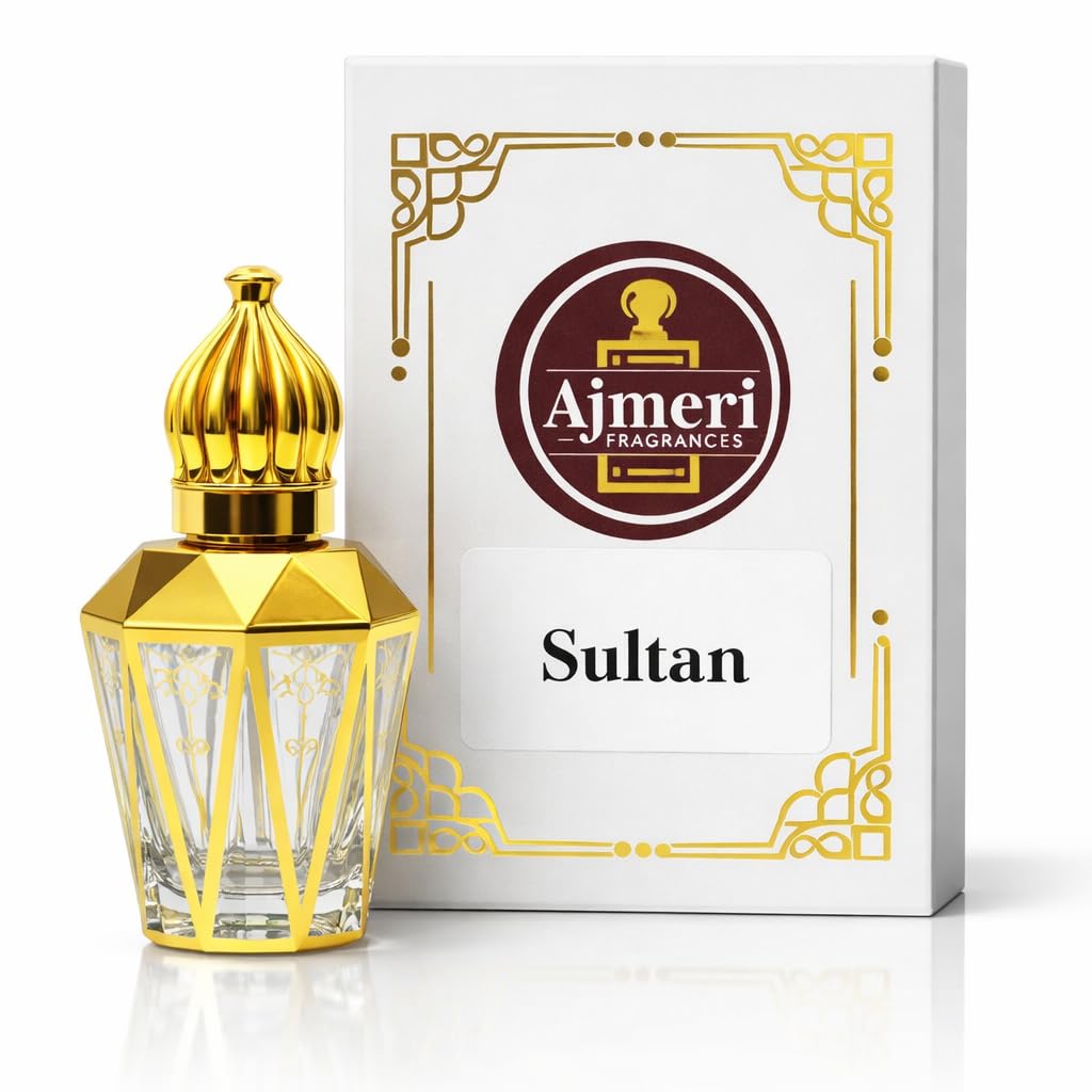AJMERI FRAGRANCES Alcohol-Free Attar Oil, 12ml, Unisex Perfume Oil, Glass Bottle (52)