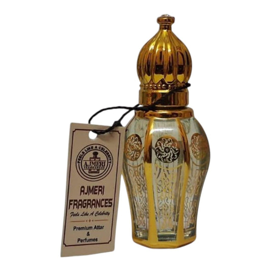 AJMERI FRAGRANCES White Oud Attar, 12ml, Unisex Concentrated Perfume Oil, Alcohol-Free