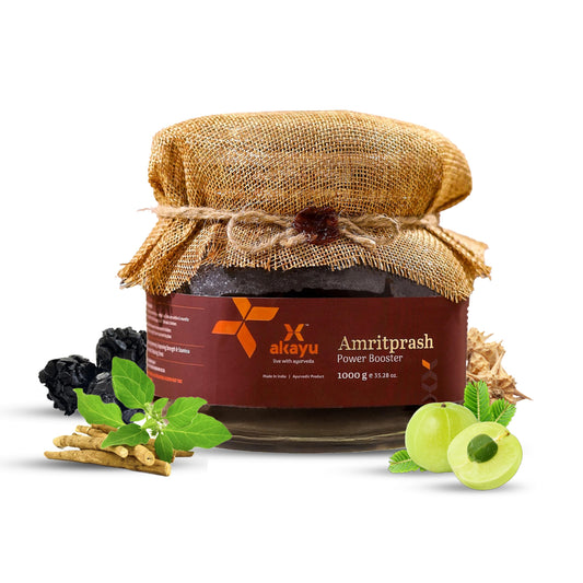 Akayu Amritprash, Ayurvedic Chyawanprash with Shilajit, Ashwagandha and Gokhru, Herbal Supplement