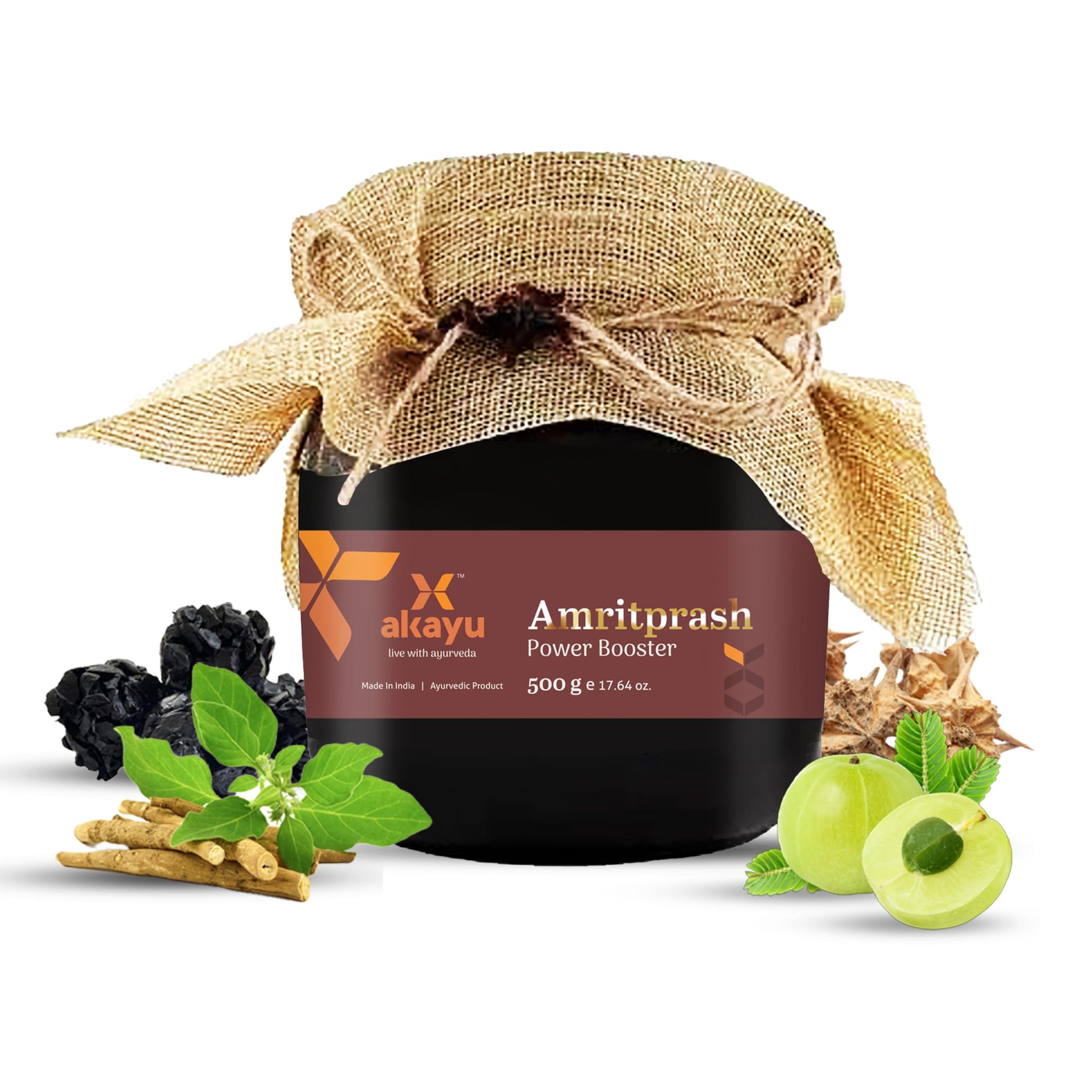 Akayu Amritprash, Ayurvedic Chyawanprash with Shilajit, Ashwagandha and Gokhru, Herbal Supplement (10)