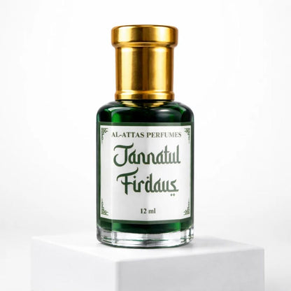 AL-ATTAS Jannatul Firdous Royal Oud Attar, 12 ml Alcohol-Free Unisex Concentrated Perfume Oil - front view
