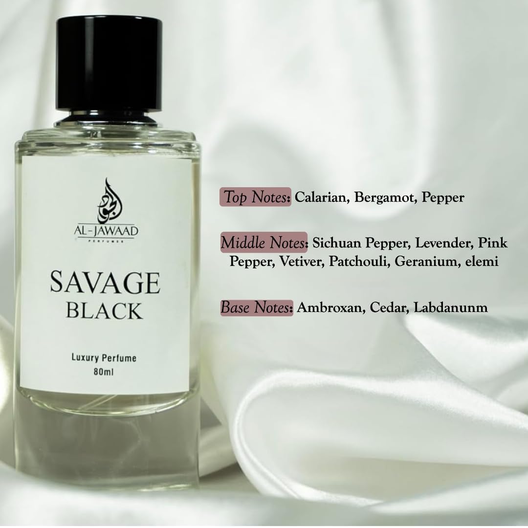 AL JAWAAD Eau de Parfum for Men, 80ml, Long Lasting Fragrance, Made in UAE - front view (23)
