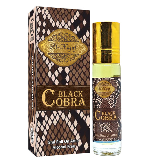 Al-Najaf Attar Black Cobra 8ml Roll-on Unisex Attar Oil Personal Fragrance