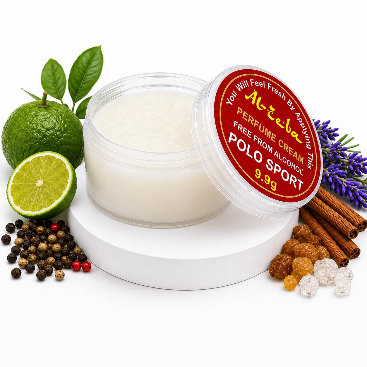 Al-Zeba Solid Perfume Cream, 9.9g, Alcohol-Free, Unisex Travel Fragrance, Compact Jar (15)