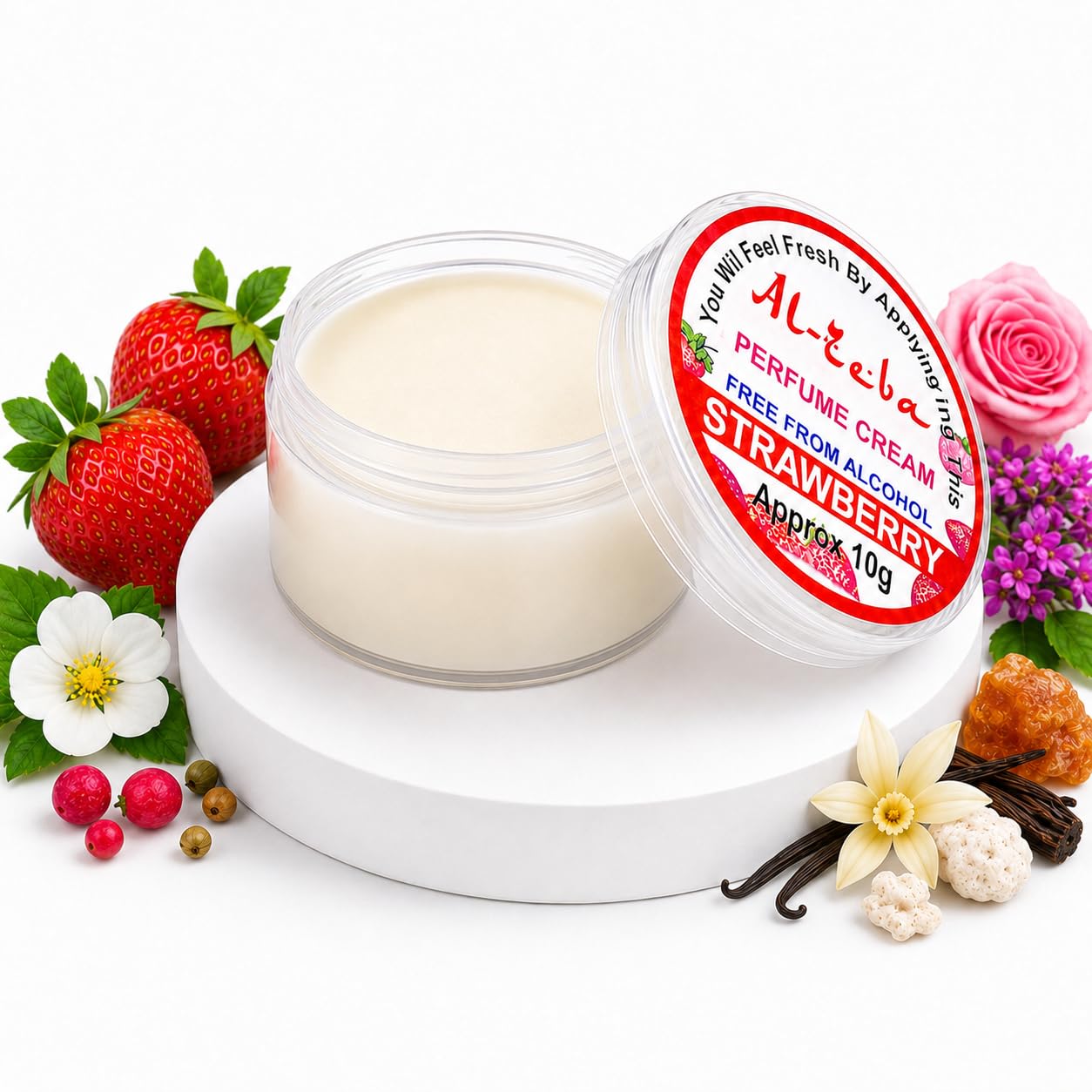 Al-Zeba Solid Perfume Cream, 9.9g, Alcohol-Free, Unisex Travel Fragrance, Compact Jar (20)