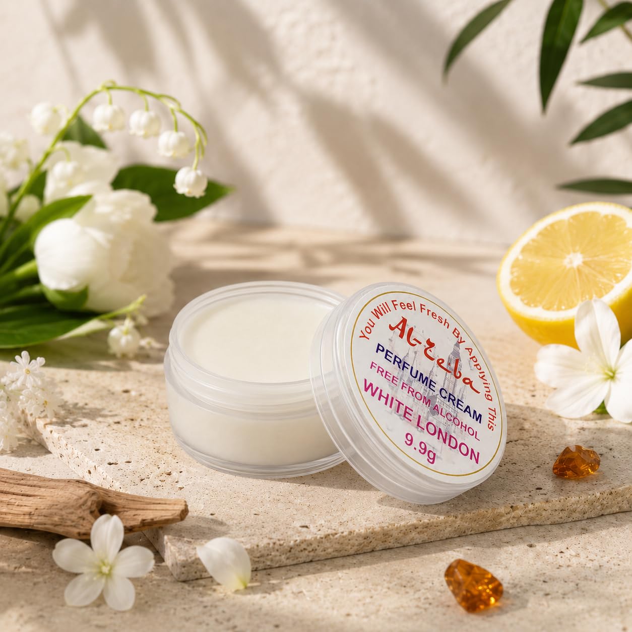Al-Zeba Solid Perfume Cream, 9.9g, Alcohol-Free, Unisex Travel Fragrance, Compact Jar - packaging (26)