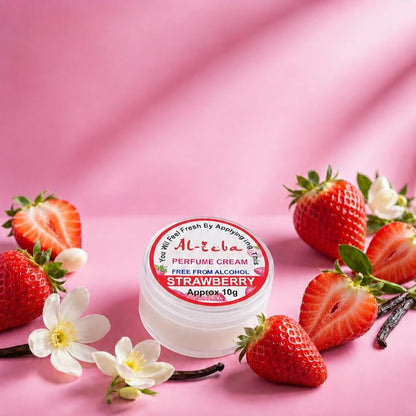 Al-Zeba Solid Perfume Cream, 9.9g, Alcohol-Free, Unisex Travel Fragrance, Compact Jar - ingredients panel
