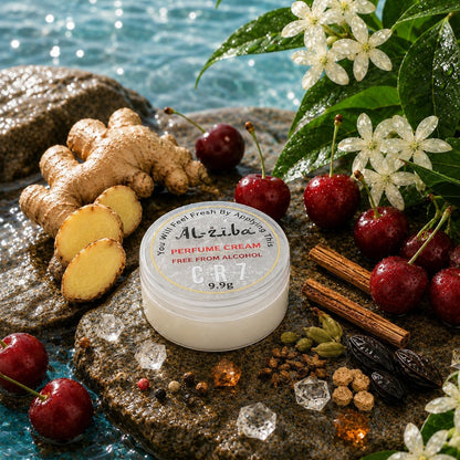 Al-Zeba Solid Perfume Cream, 9.9g, Alcohol-Free, Unisex Travel Fragrance, Compact Jar - back view