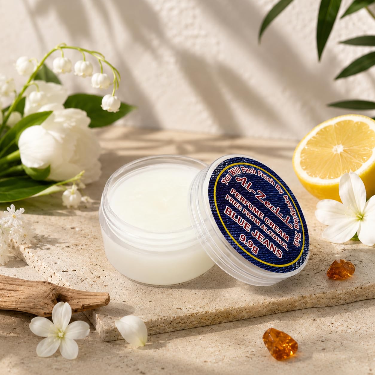 Al-Zeba Solid Perfume Cream, 9.9g, Alcohol-Free, Unisex Travel Fragrance, Compact Jar - back view (8)