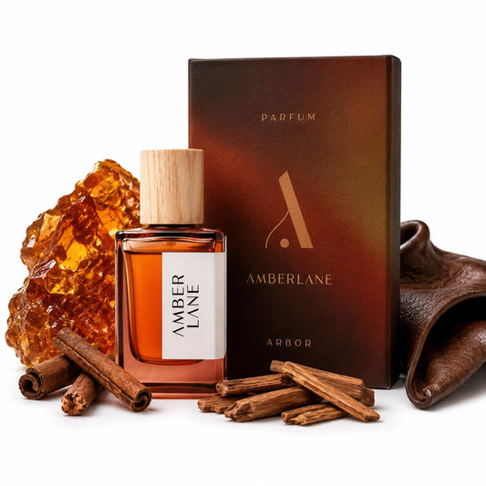 Amberlane Arbor Eau de Parfum, Unisex, Warm Amber, Spicy Leather & Woody Notes, Long-Lasting Fragrance