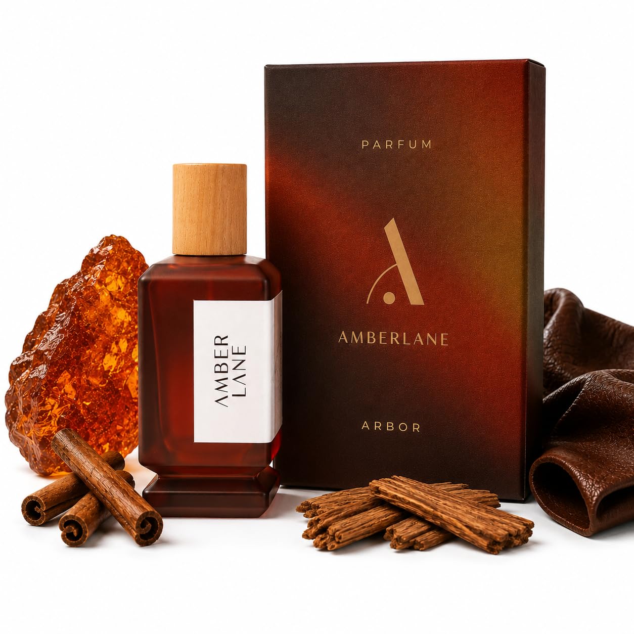 Amberlane Arbor Eau de Parfum, Unisex, Warm Amber, Spicy Leather & Woody Notes, Long-Lasting Fragrance (8)