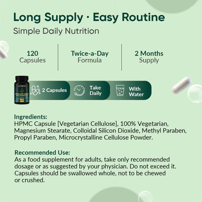 Ambrosial Psyllium Husk Capsules - 4000 MG with Probiotics: and Revitalize Your Digestive System with Natural Fiber Support -