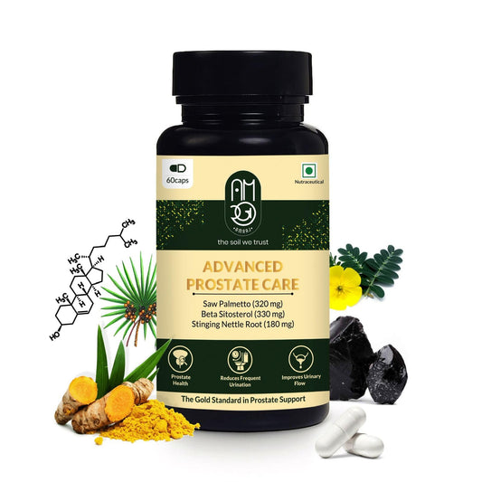 AMRAJ Herbal Supplement Capsules with Saw Palmetto, Beta Sitosterol & Ayurvedic Herbs