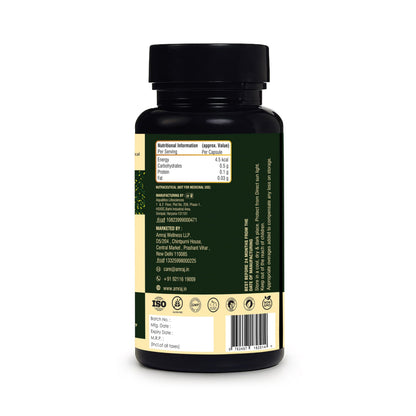 AMRAJ Herbal Supplement Capsules with Saw Palmetto, Beta Sitosterol & Ayurvedic Herbs - packaging