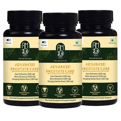 AMRAJ Herbal Supplement Capsules with Saw Palmetto, Beta Sitosterol & Ayurvedic Herbs (9)
