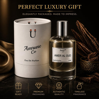 Amrune Co Eau de Parfum (EDP), 35% Fragrance Concentration, Adult Personal Fragrance - back view